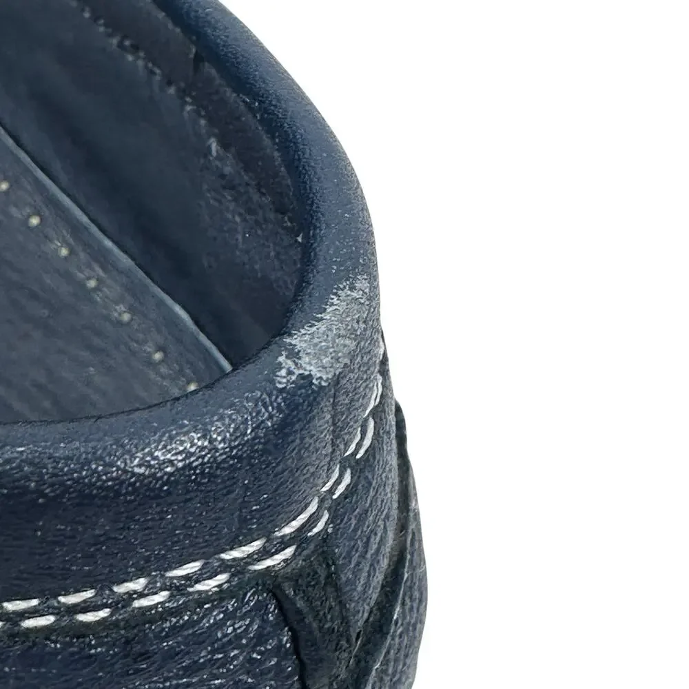 Balmain Paris Penny Loafer Driving Shoes Men’s 44 US 11 Navy Blue Casual Slip-On - Picture 10 of 12